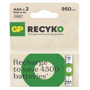 Baterie dobíjecí GP RECYKO 950 AAA (HR3), 2BL blistr