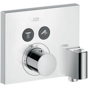 AXOR SHOWER SELECT podomítková termostatická baterie, pro 2 spotřebiče, s držákem hadice, chrom