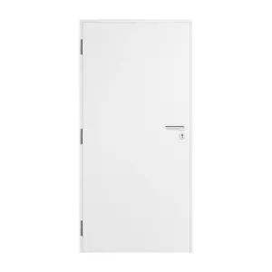 Protipožární dveře EI 30 DP3 - Sněhobílá Greko (Odolný Laminát), 80/197 cm, P