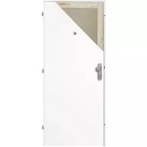 Bezpečnostní dveře BT 2 - Bílý PREMIUM, 80/197 cm, P