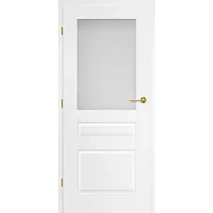 Bílé interiérové dveře Nemézie 4 (UV Lak) - Výška 210 cm