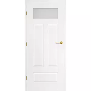 Bílé interiérové dveře Nemézie 10 (UV Lak) - Výška 210 cm