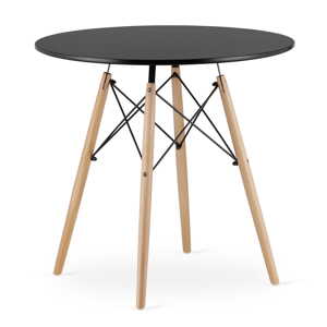 Stůl TODI okrouhlý 80cm - černý