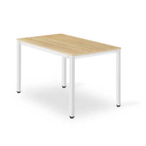 Stůl TESSA 120cm x 60cm - dub / bílé nohy
