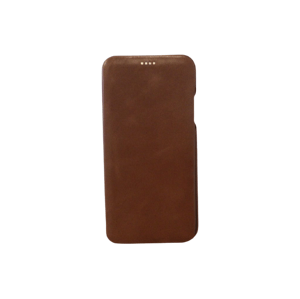 Knížkové pouzdro pro iPhone 11 Pro Max - iCarer, Vintage edge Barva: Tmavě hnědá
