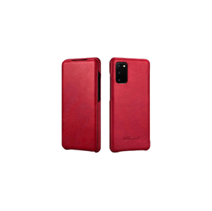 Kožené pouzdro iCarer na Samsung Galaxy S20 Ultra 5G Barva: Červená