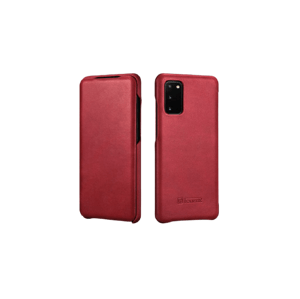 Kožené pouzdro iCarer na Samsung Galaxy  S20 5G Barva: Červená